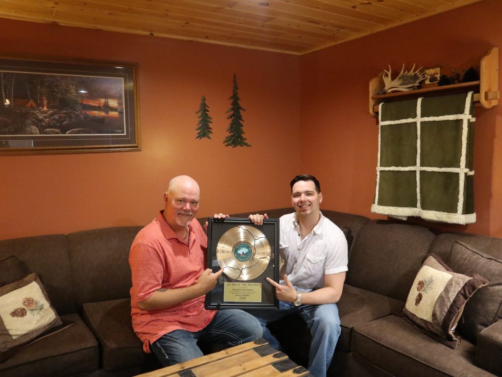 Richard and John Weberg 200K broken record award